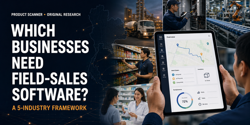 Which Businesses Need Field-Sales Software? A 5-Industry Study