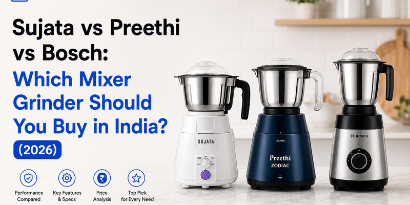 Sujata vs Preethi vs Bosch: Which Mixer Grinder Should You Buy in India? (2026)